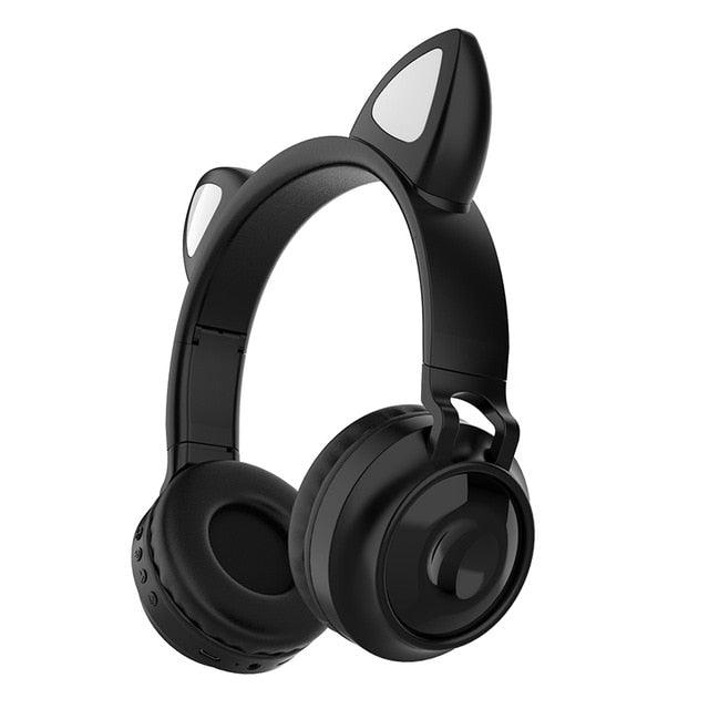 Bluetooth Headphone LED Light - Colorful HiFi Music Support TF Card With HD MIC Wireless Game Cute Headset For Children (AH2)(RS8)(F49)