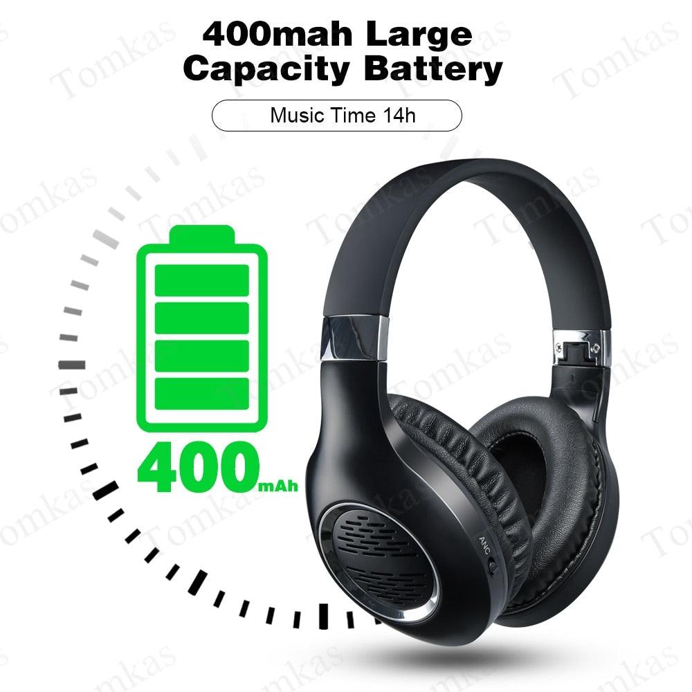 Bluetooth Headphones Active Noise -Canceling Wireless Headphones ANC Bluetooth Gaming Headsets HiFi Stereo With Mic (AH2)(RS8)(F49)