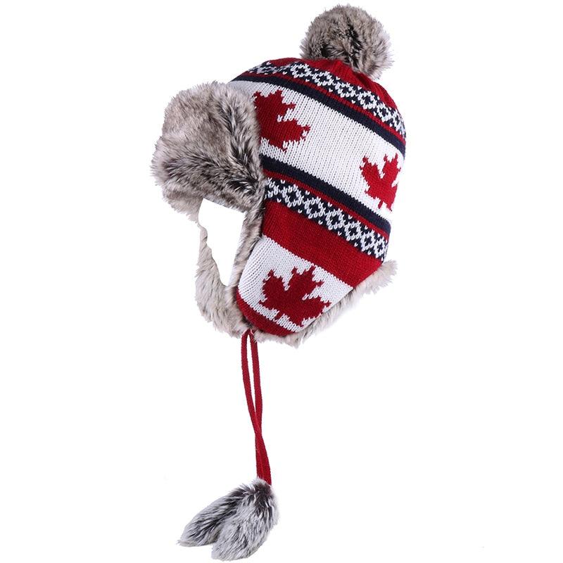 Gorgeous Trending Women's Winter Wool Snow Hats - Leaf Trapper (D87)(WH7)
