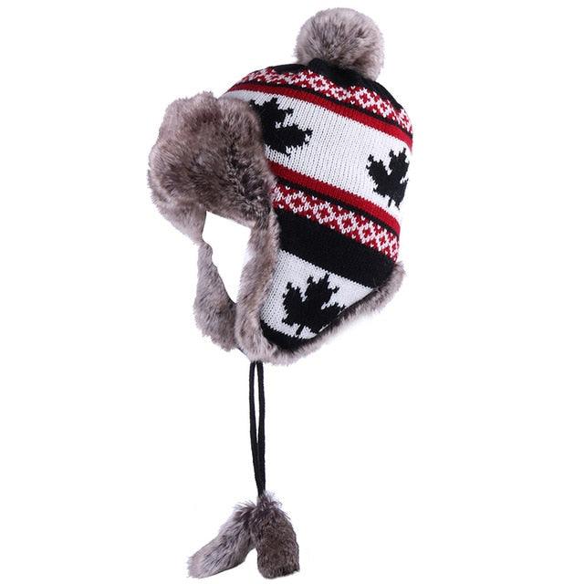 Gorgeous Trending Women's Winter Wool Snow Hats - Leaf Trapper (D87)(WH7)