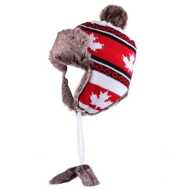 Gorgeous Trending Women's Winter Wool Snow Hats - Leaf Trapper (D87)(WH7)