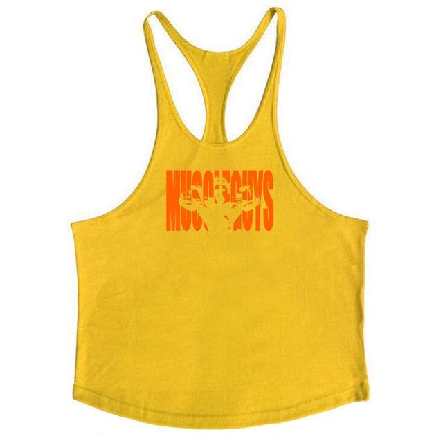 Stringer Tank Tops - Men's Sportswear Vest - Fitness Clothing Sleeveless Shirts (TM7)