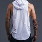 Trending Fitness Men's Gym Hooded Tank Top Vest - Stringer Sportswear Cotton Sleeveless (TM7)