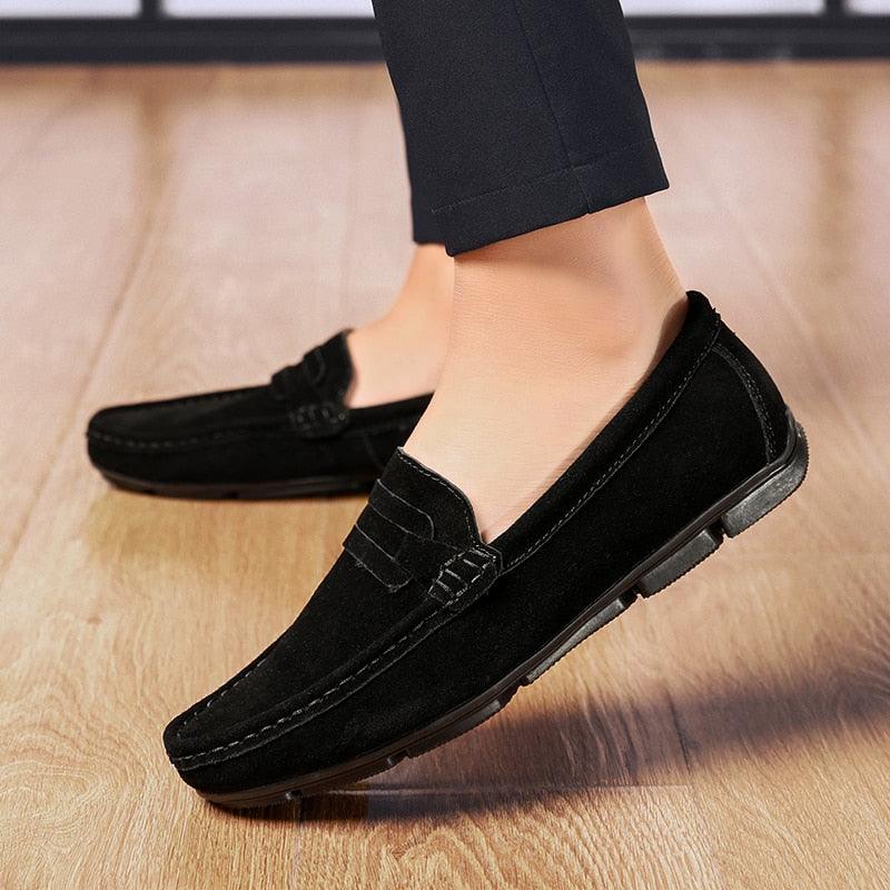 Brand Fashion Men's Driving Shoes - Genuine Leather Loafers Moccasins Men's Flats Shoes (MSC2)(MSC1)(F12)