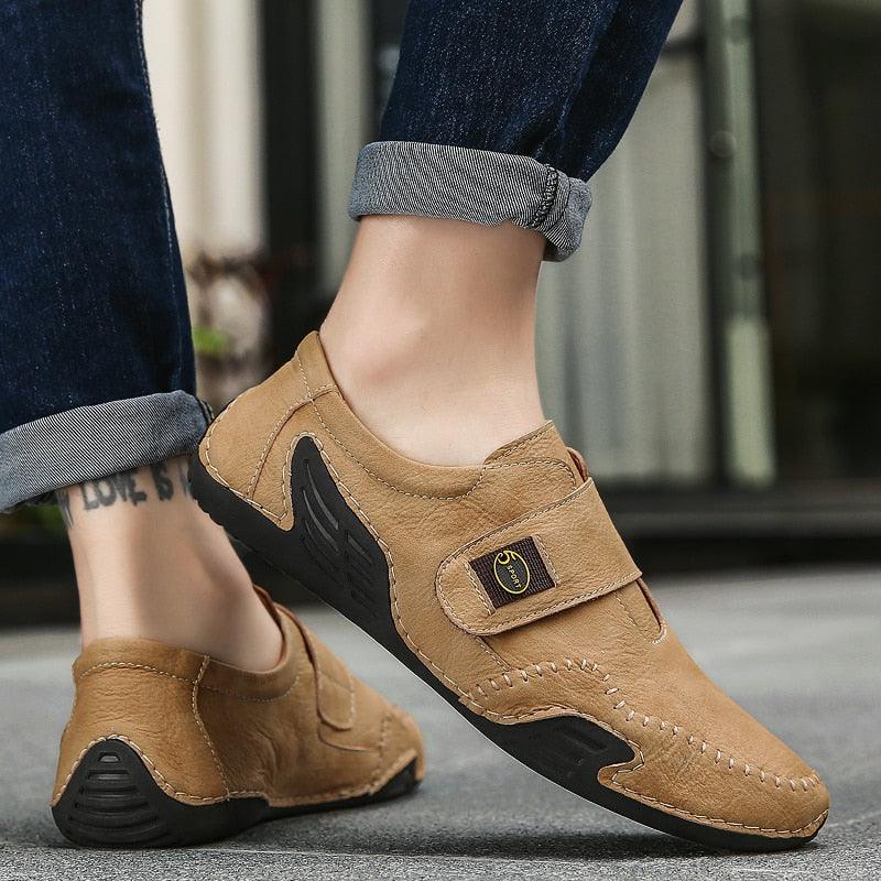 Split Leather Men Loafers Breathable Casual Driving Oxfords Shoes (MSC2)(MSC2A)(MSC4)