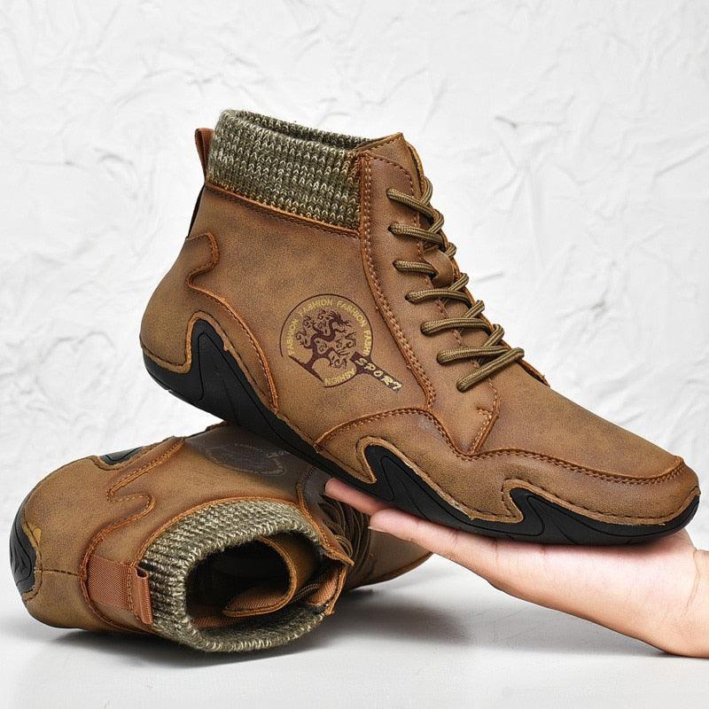 Trending Winter Men Snow Boots -Men's Ankle Boots - Warm Fur Winter Fashion (D13)(MSB2)(MSC3)(MSB5)(MSB4A)