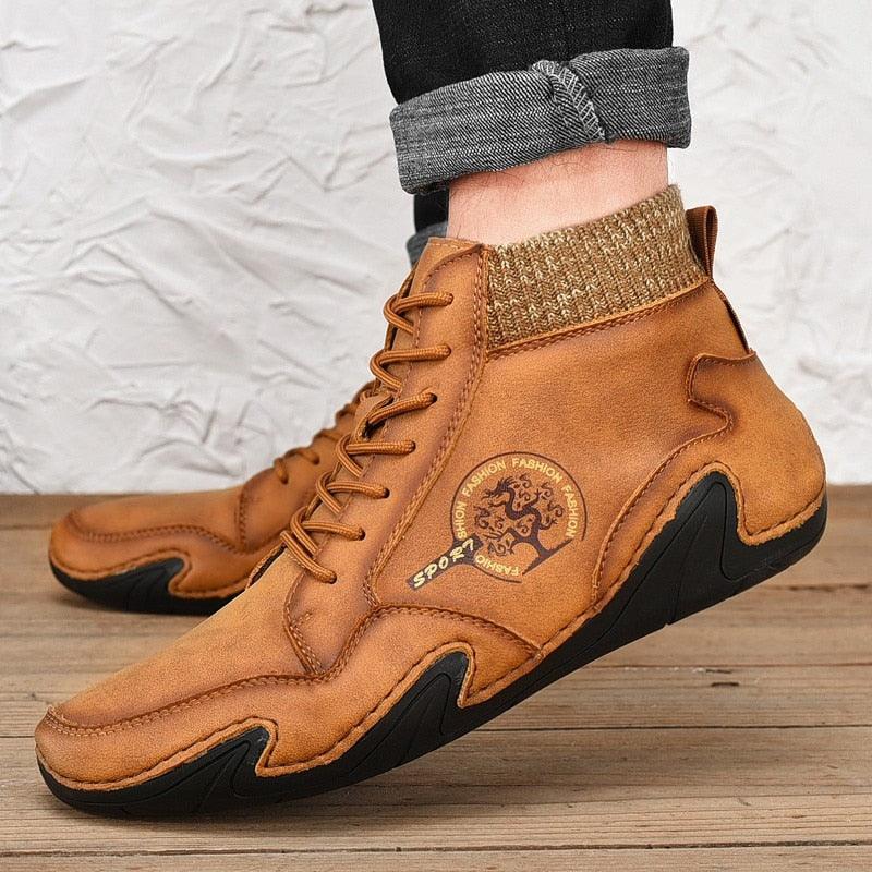 Trending Winter Men Snow Boots -Men's Ankle Boots - Warm Fur Winter Fashion (D13)(MSB2)(MSC3)(MSB5)(MSB4A)
