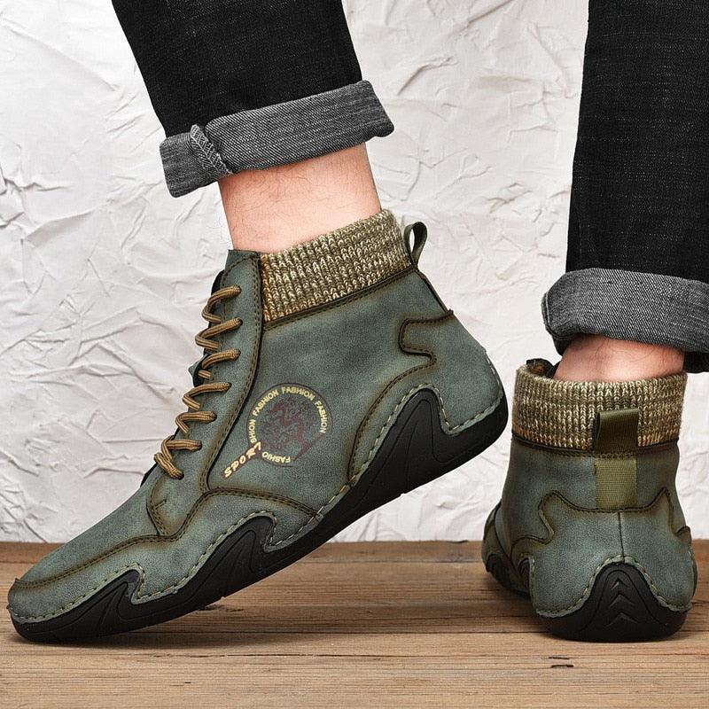 Trending Winter Men Snow Boots -Men's Ankle Boots - Warm Fur Winter Fashion (D13)(MSB2)(MSC3)(MSB5)(MSB4A)