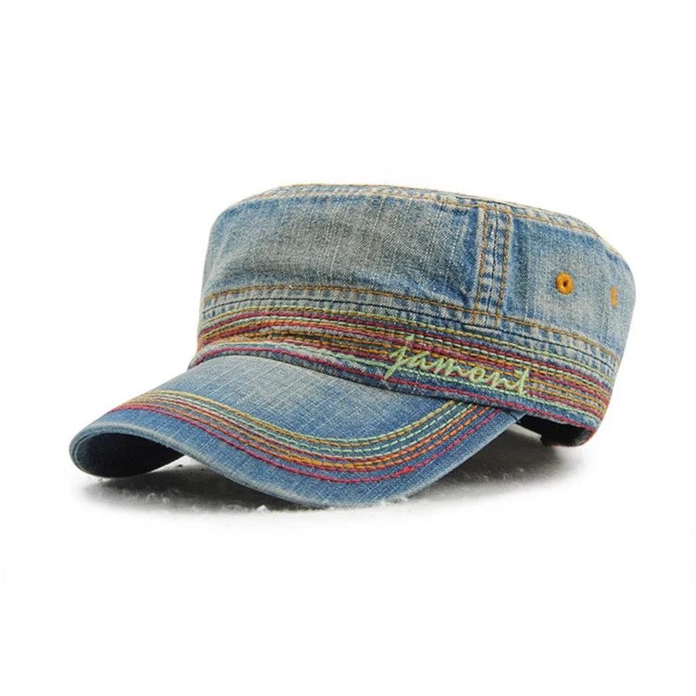 Trending Unisex Hat - Casual Cotton Army Cap - Fashion Women Flat Top Caps (WH8)