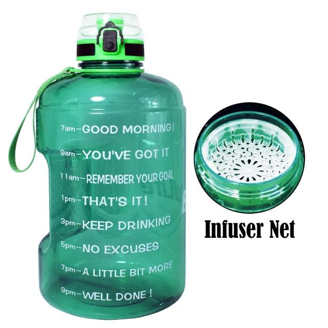 Great 128oz 73oz 43oz 1 Gallon BPA Free Plastic Big Drink Water Bottle Jug Gourd - Travel Sports Fitness GYM Water-bottle (FHB)(1AK1)