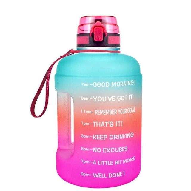 Great 128oz 73oz 43oz 1 Gallon BPA Free Plastic Big Drink Water Bottle Jug Gourd - Travel Sports Fitness GYM Water-bottle (FHB)(1AK1)
