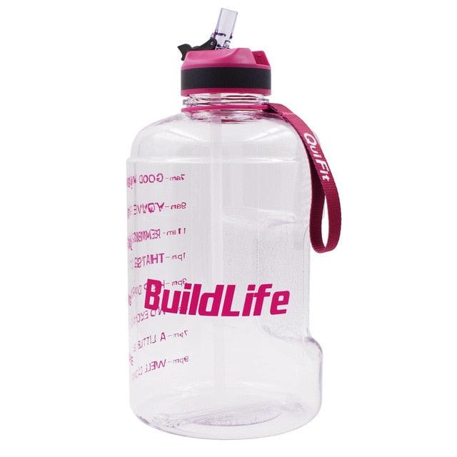 1 Gallon Water Bottle with Straw Time Marker 3.78L 2.2L 1.3L BPA Free (1AK1)