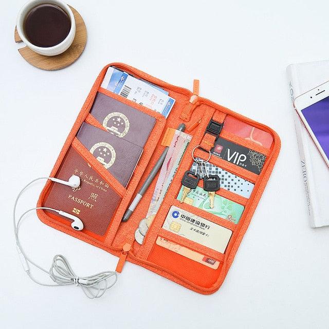 Business Passport Cover - Waterproof Travel Document Cover Organizer Bag - Cardholders Clutch Card Holder (LT8)(F79)