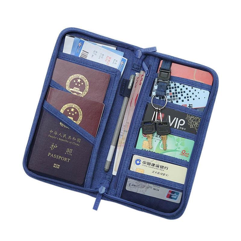 Business Passport Cover - Waterproof Travel Document Cover Organizer Bag - Cardholders Clutch Card Holder (LT8)(F79)