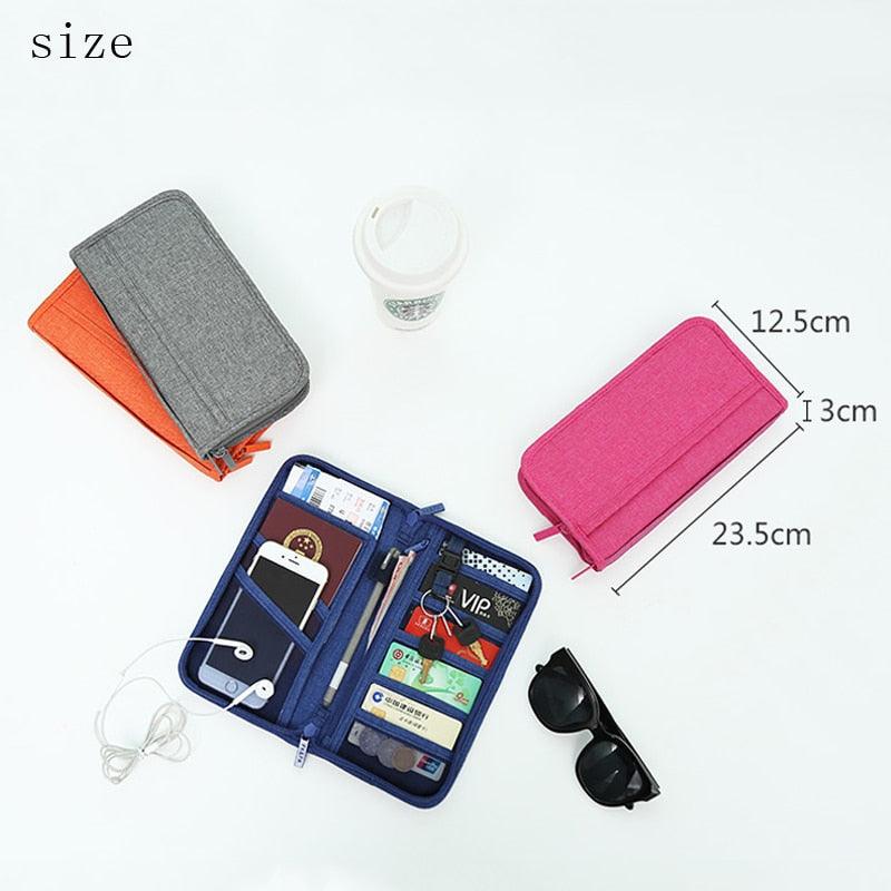 Business Passport Cover - Waterproof Travel Document Cover Organizer Bag - Cardholders Clutch Card Holder (LT8)(F79)