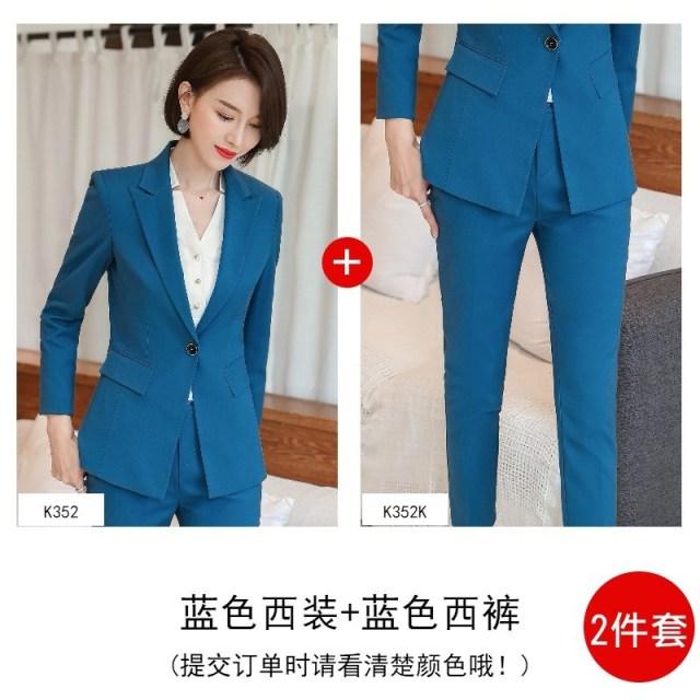 Gorgeous Business Suit Set - Fashion Host Suit - High Quality Office Women's Suit - Large Size - New Pants Set (TB5)(F20)