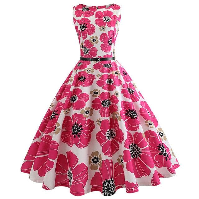 Nice Summer Dress - Women Robe Vintage Dress - Butterfly Print Big Swing - Rockabilly Pin Up Party Dresses (BWM)(WS06)(BCD1)(F30)(F35)