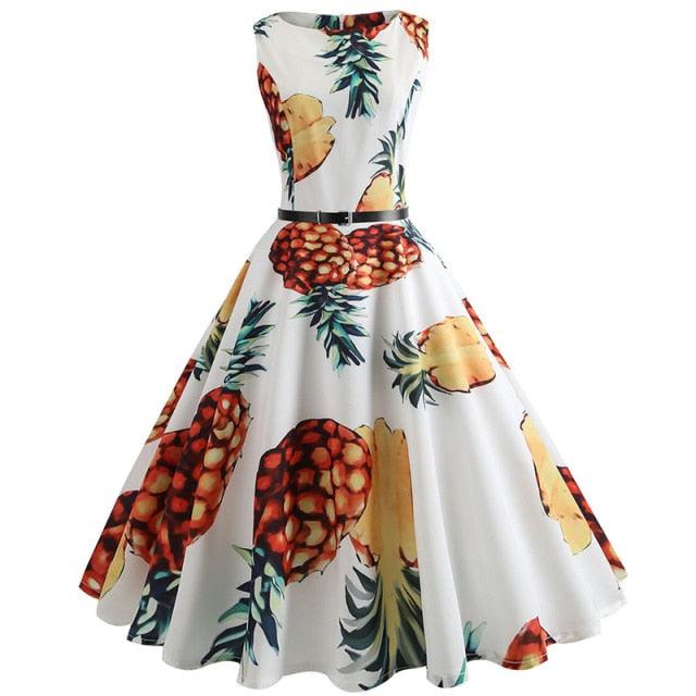 Nice Summer Dress - Women Robe Vintage Dress - Butterfly Print Big Swing - Rockabilly Pin Up Party Dresses (BWM)(WS06)(BCD1)(F30)(F35)