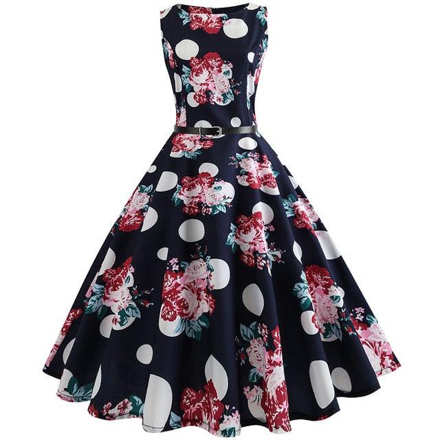 Nice Summer Dress - Women Robe Vintage Dress - Butterfly Print Big Swing - Rockabilly Pin Up Party Dresses (BWM)(WS06)(BCD1)(F30)(F35)