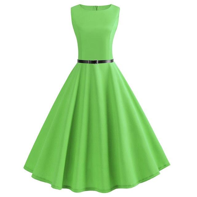 Nice Summer Dress - Women Robe Vintage Dress - Butterfly Print Big Swing - Rockabilly Pin Up Party Dresses (BWM)(WS06)(BCD1)(F30)(F35)