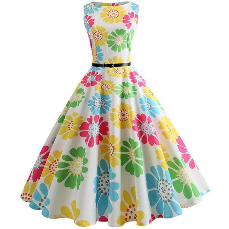 Nice Summer Dress - Women Robe Vintage Dress - Butterfly Print Big Swing - Rockabilly Pin Up Party Dresses (BWM)(WS06)(BCD1)(F30)(F35)