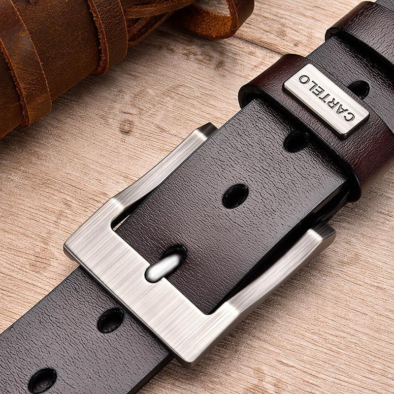 New men's Leather Pin Buckle Belt - Casual Fashion Classic Belt (MA1)