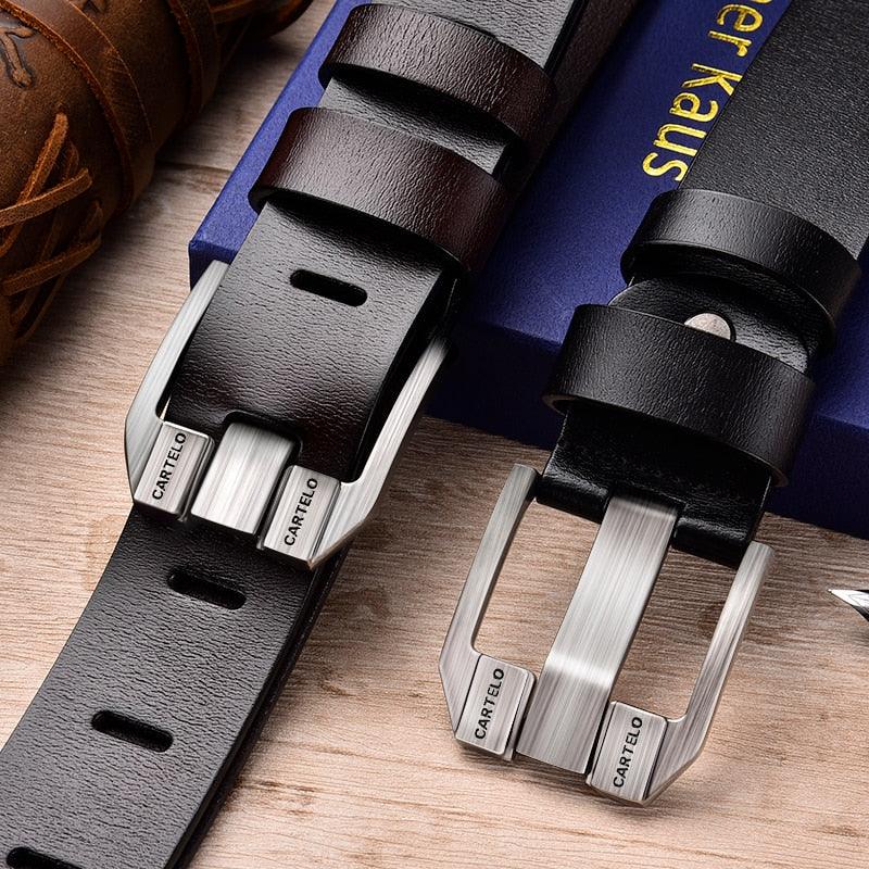New men's Leather Pin Buckle Belt - Casual Fashion Classic Belt (MA1)