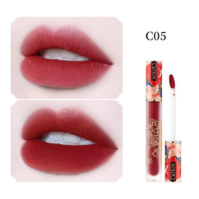 Liquid Lipstick Lip Gloss Lightness Pretty Semimatte Waterproof Long Lasting Satin Nourish Moisturizing Smooth Soft(M3)(1U86)(F86)
