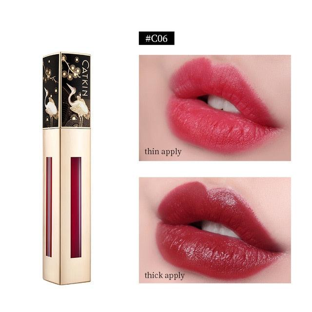 💗Liquid Lipstick💗 Lip Gloss Lightness Semimatte Waterproof Long Lasting Satin Nourish Moisturizing Smooth Soft (M3)(1U86)