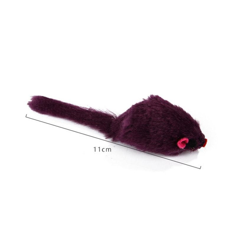 12 Pcs/set Pet Cat Toys Set - Funny Mouse Animal Toy Pet Training Interactive Bite Cats Squeaky Toys (D75)(8W3)
