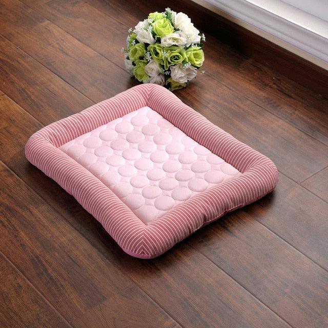 Trending Dog Cooling Mat - Pet Ice Pad Teddy Mattress - Summer Keep Cool Ice Silk Cooling Dog Mat (D74)(5W3)(6W3)