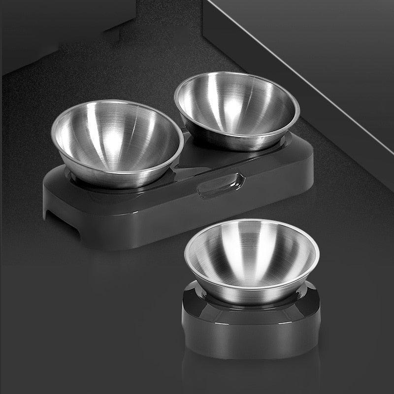 Pet Feeder Drinking Bowls - Dogs Cats Pet Food Bowl (2W4)(F75)