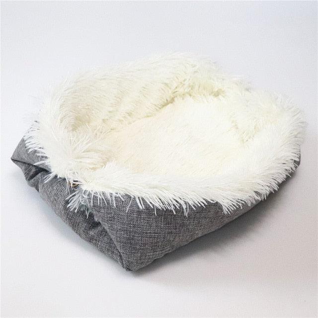 Pet Plush House Products - Dual Use Bed For Dogs Cats Small Animals (9W3)(F75)