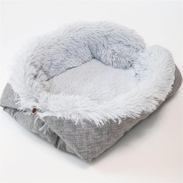 Pet Plush House Products - Dual Use Bed For Dogs Cats Small Animals (9W3)(F75)