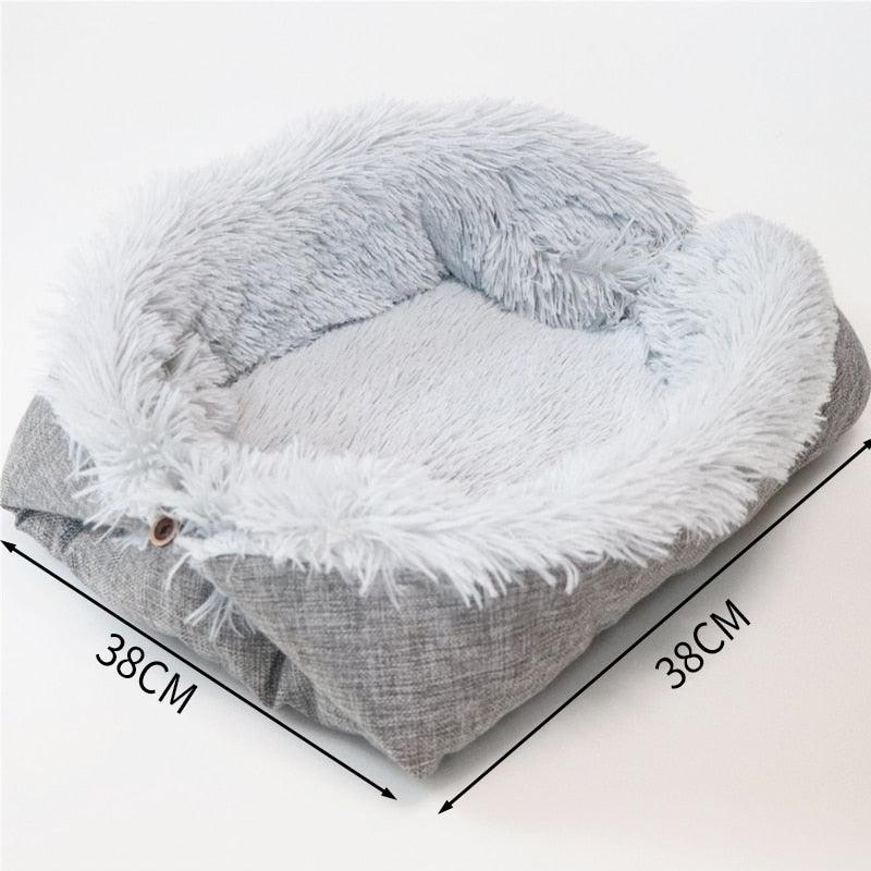 Pet Plush House Products - Dual Use Bed For Dogs Cats Small Animals (9W3)(F75)