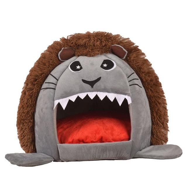 Lion Shape Dog Pet House Products Dog Bed For Dogs Cats Small Animals (9W3)(4W3)(F75)