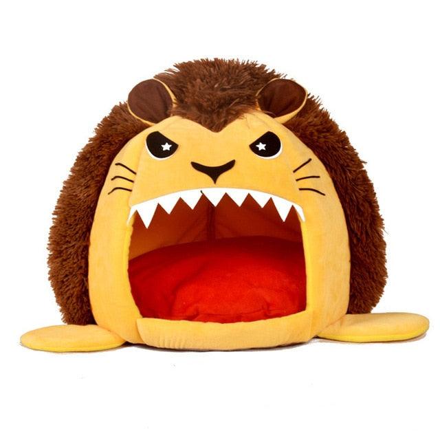 Lion Shape Dog Pet House Products Dog Bed For Dogs Cats Small Animals (9W3)(4W3)(F75)