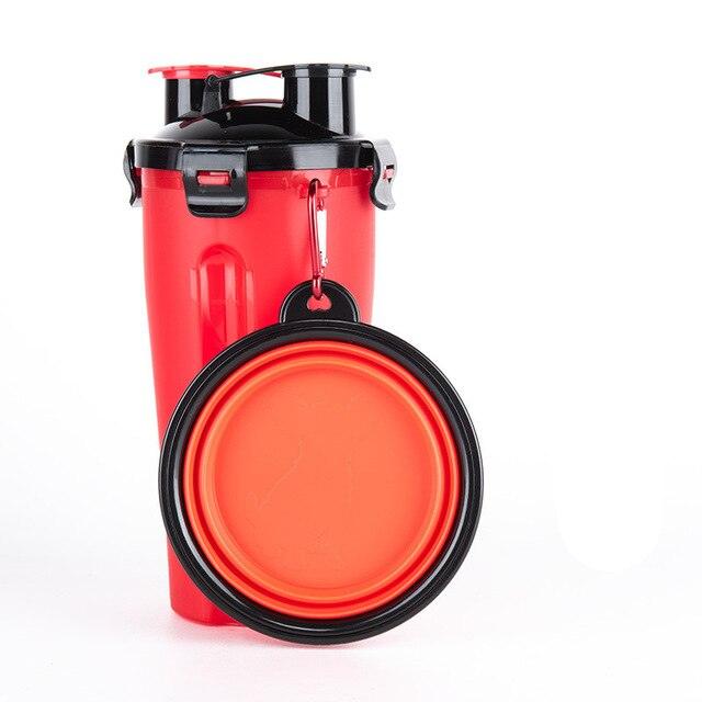 Portable Bottle Pet Dogs Cats Food Storage Bowl Plastic Dog Water Cup (2W4)(F75)