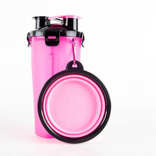 Portable Bottle Pet Dogs Cats Food Storage Bowl Plastic Dog Water Cup (2W4)(F75)
