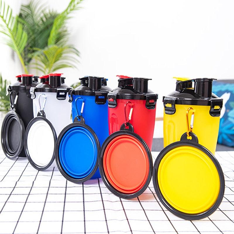 Portable Bottle Pet Dogs Cats Food Storage Bowl Plastic Dog Water Cup (2W4)(F75)