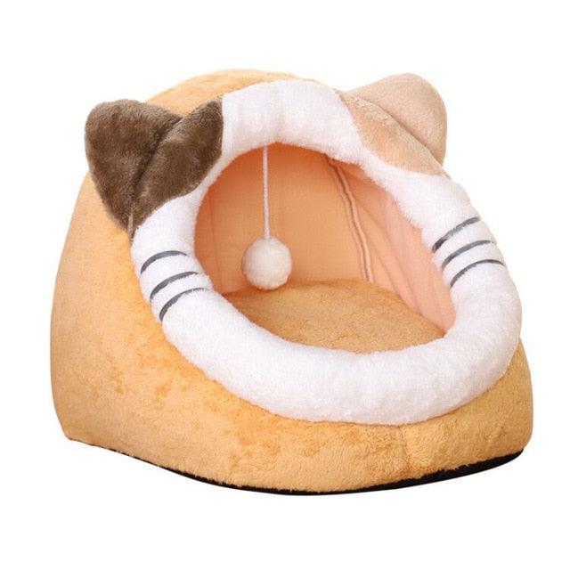 Gorgeous Soft Pet House Cat Bed - Cute Solid Soft Warm Bed (9W3)(F75)