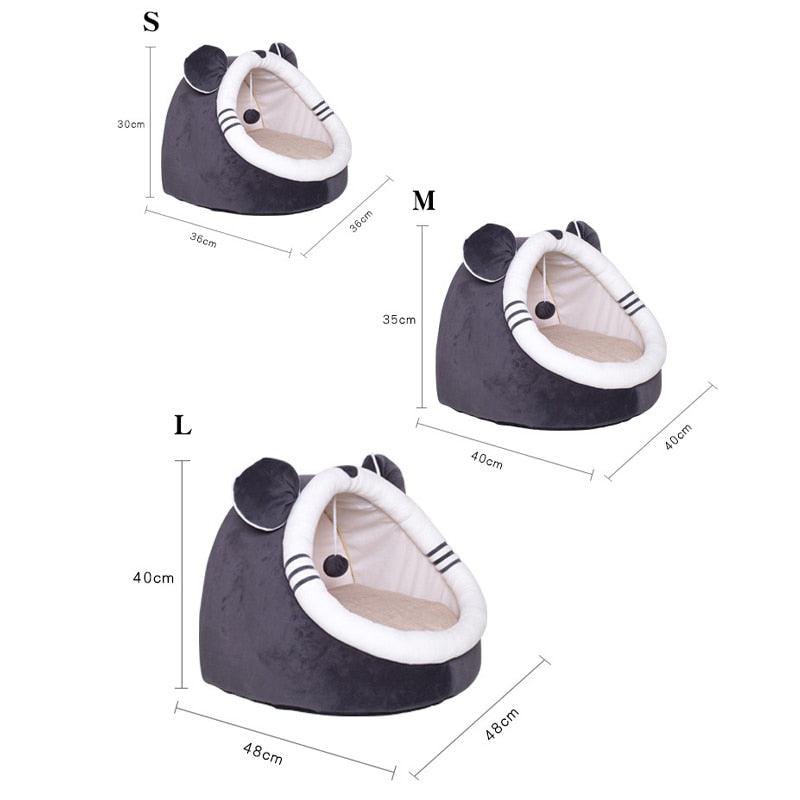 Gorgeous Soft Pet House Cat Bed - Cute Solid Soft Warm Bed (9W3)(F75)
