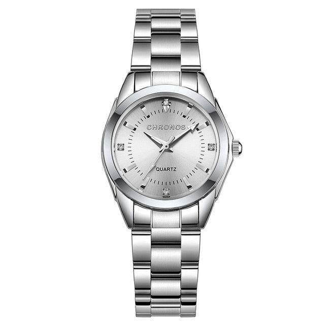 Great Women Luxury Rhinestone Stainless Steel Quartz Watches (D82)(9WH3)