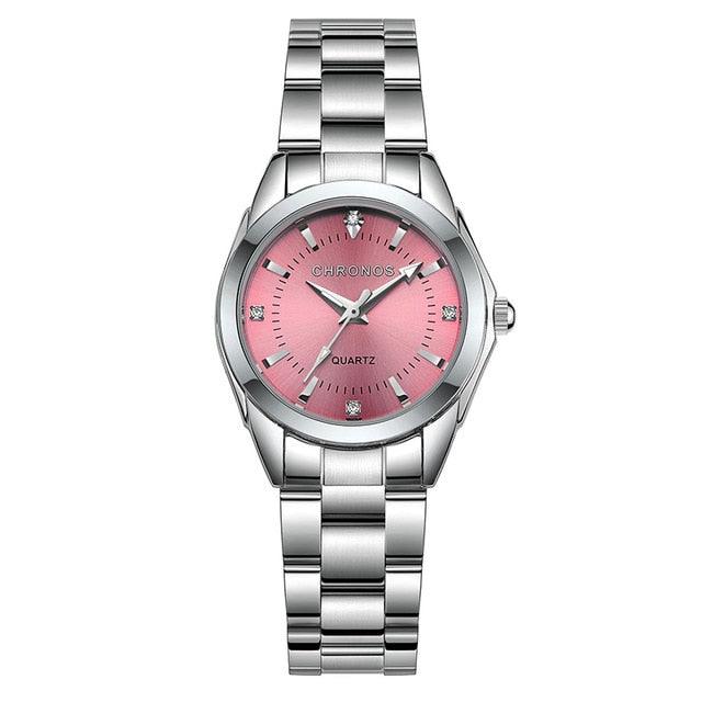 Great Women Luxury Rhinestone Stainless Steel Quartz Watches (D82)(9WH3)