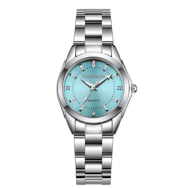 Great Women Luxury Rhinestone Stainless Steel Quartz Watches (D82)(9WH3)