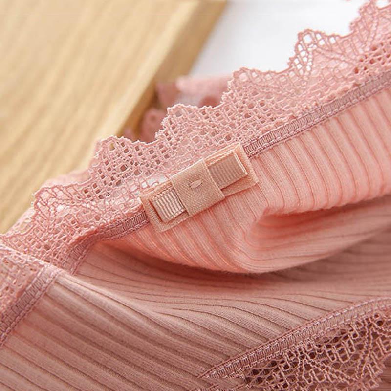 Cute 3pcs Sexy Women's Lace Panties - Women's Cotton Underwear - Seamless Briefs Soft Comfort Lingerie (TSP4)(F28)