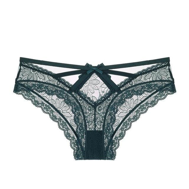 Sexy Transparent Gorgeous Panties - Women's Lace Low Waist Briefs Hollow Out Underwear (TSP1)(F28)