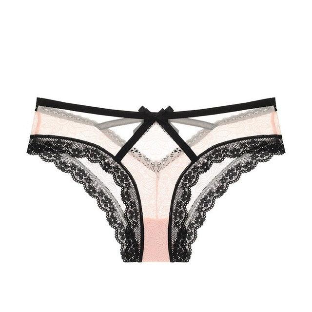 Sexy Transparent Gorgeous Panties - Women's Lace Low Waist Briefs Hollow Out Underwear (TSP1)(F28)