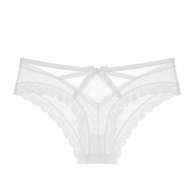 Sexy Transparent Gorgeous Panties - Women's Lace Low Waist Briefs Hollow Out Underwear (TSP1)(F28)