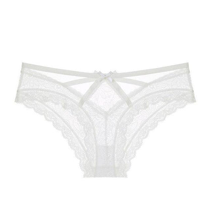 Sexy Transparent Gorgeous Panties - Women's Lace Low Waist Briefs Hollow Out Underwear (TSP1)(F28)